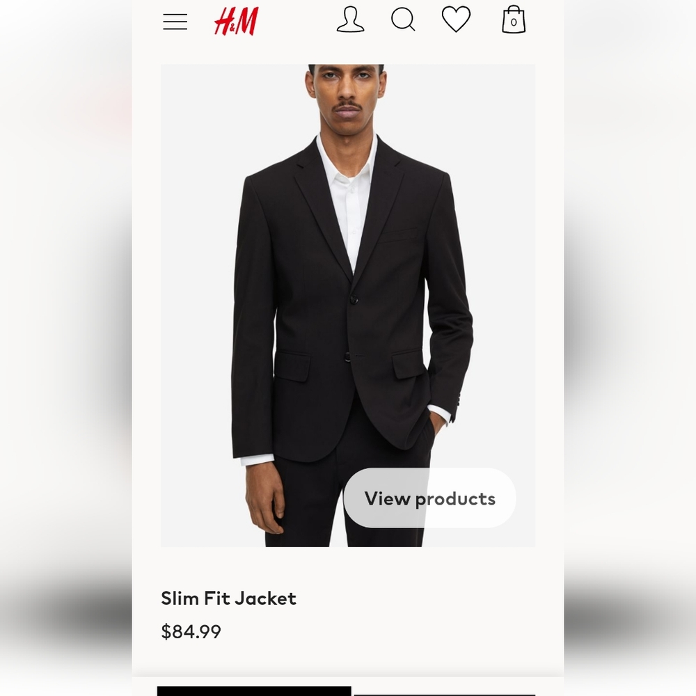 H&N men's blazer size 42